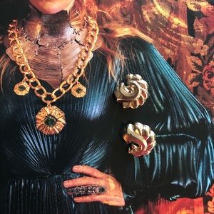 Vintage jewelry, antique earrings Monet